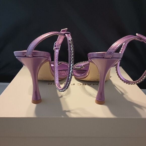 💯🔥MARK FISHER SATRA DRESS SANDAL, WOMEN'S SIZE 8.5 M PURPLE🔥🔥NEW WITH BOX. - Picture 4 of 9